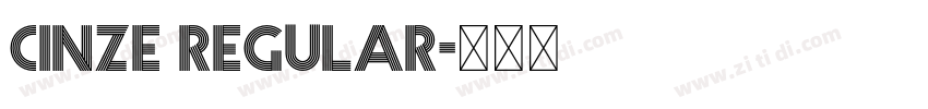 cinze regular字体转换 cinze regular字体转换